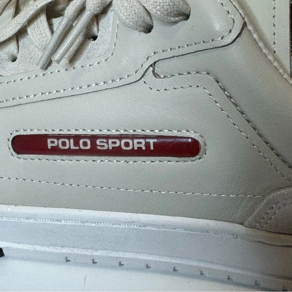 Polo Ralph Lauren - Polo Sport - PS 300 off White Leather Shoe - Men’s Size 12